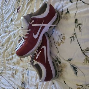 Nike Air Comfort Golf Shoes Womens Size 8.5 Red/ White 030608 Pa2